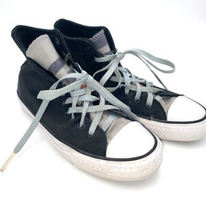 Converse Shoes Mens Size 6.5 Black Skateboarding Tagged High Top 153490C